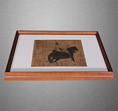 义马书画装裱配框服务案例